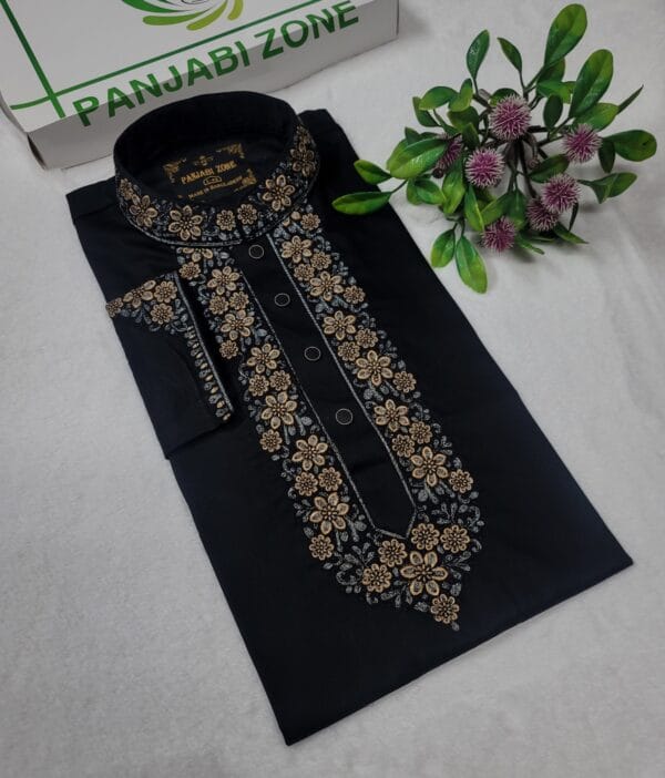 Premium Embroidery New Panjabi - Image 1